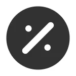 Percent Circle SVG Icon